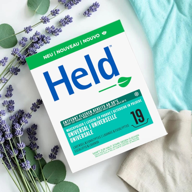 Held - Lessive poudre universelle lavande & eucalyptus 950g