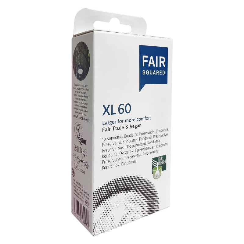 Fair Squared - Préservatifs XL 60 naturels - 10 pièces