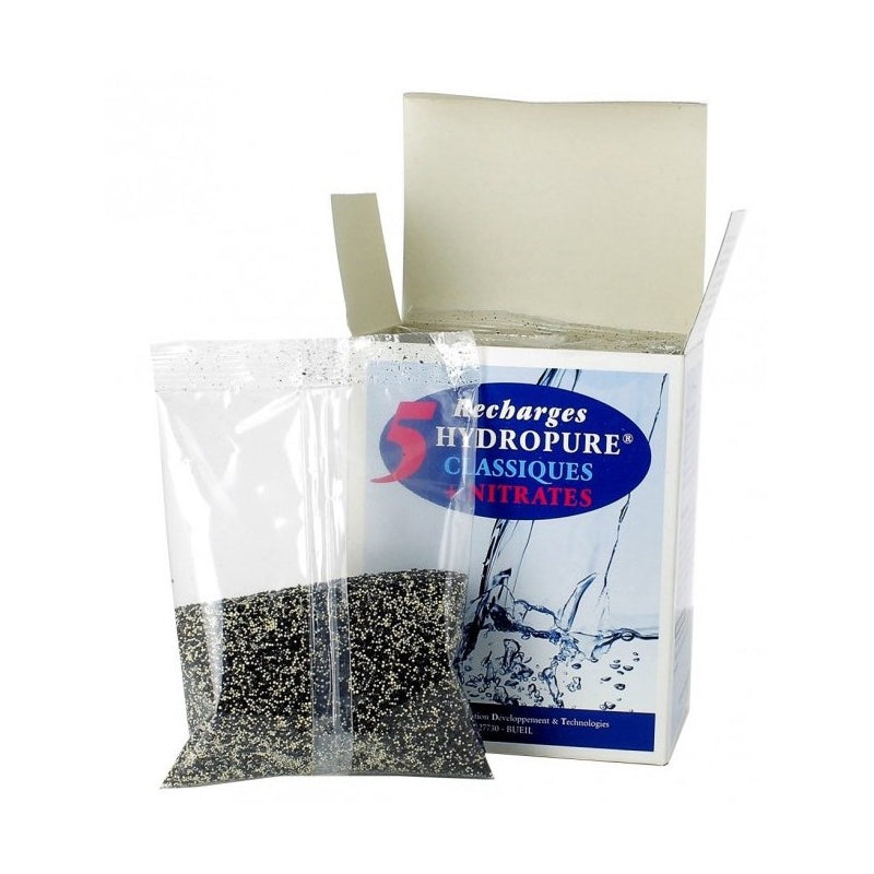 Hydropure - 5 Universal-Nachfüllpackungen (klassisch + Nitrate) - 5 x 125ml