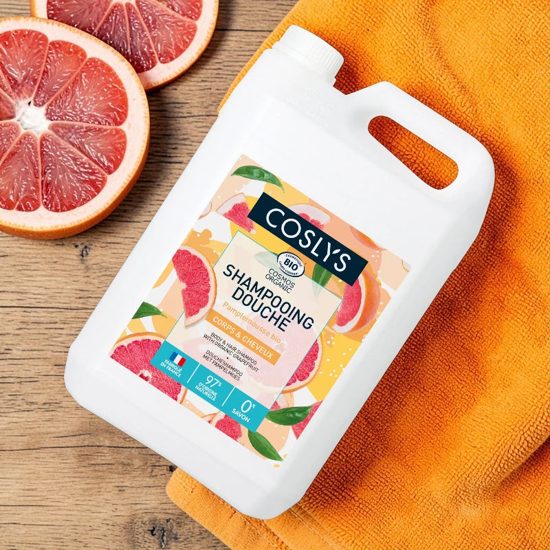 Coslys - Shampooing douche BIO pamplemousse 5l