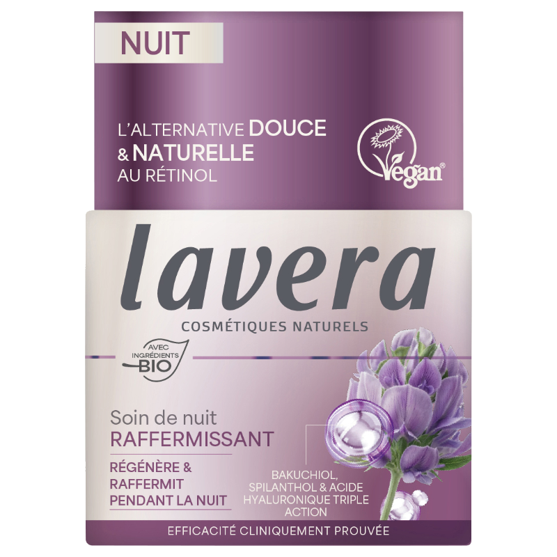 Lavera - Soin de nuit raffermissant bakuchiol & spilanthol BIO 50ml