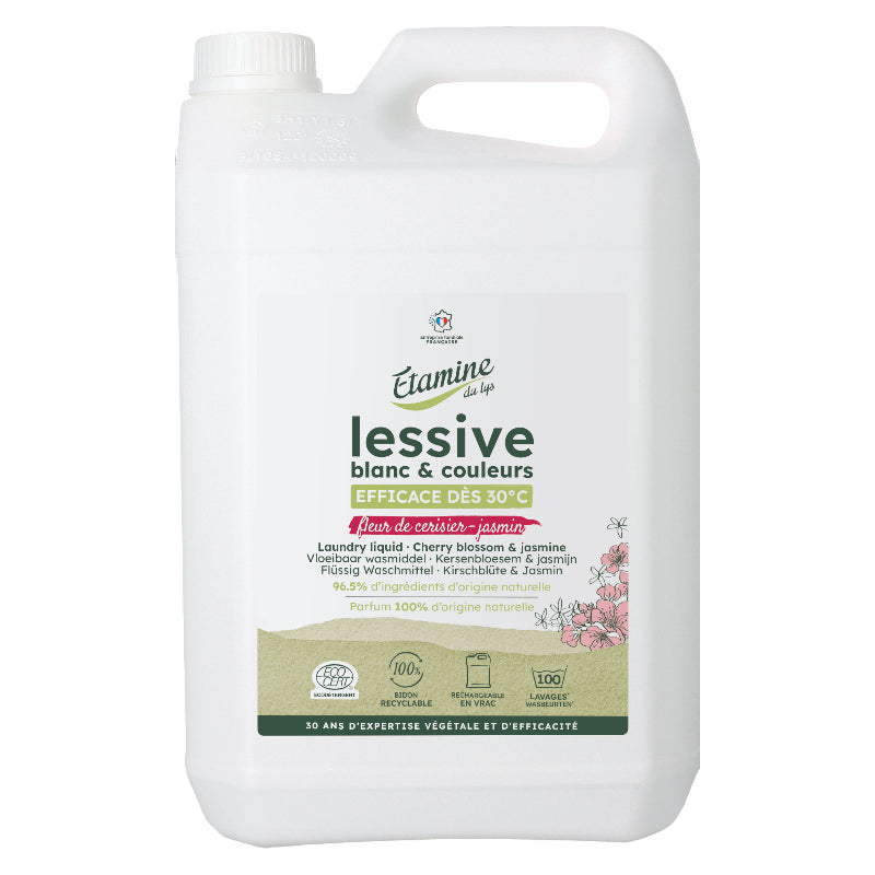 Etamine du Lys - Lessive liquide fleur de cerisier & jasmin 5l