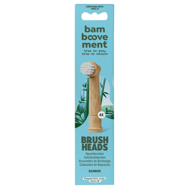 Bamboovement - Brossettes de rechange en bambou pour Oral-B 4 pièces