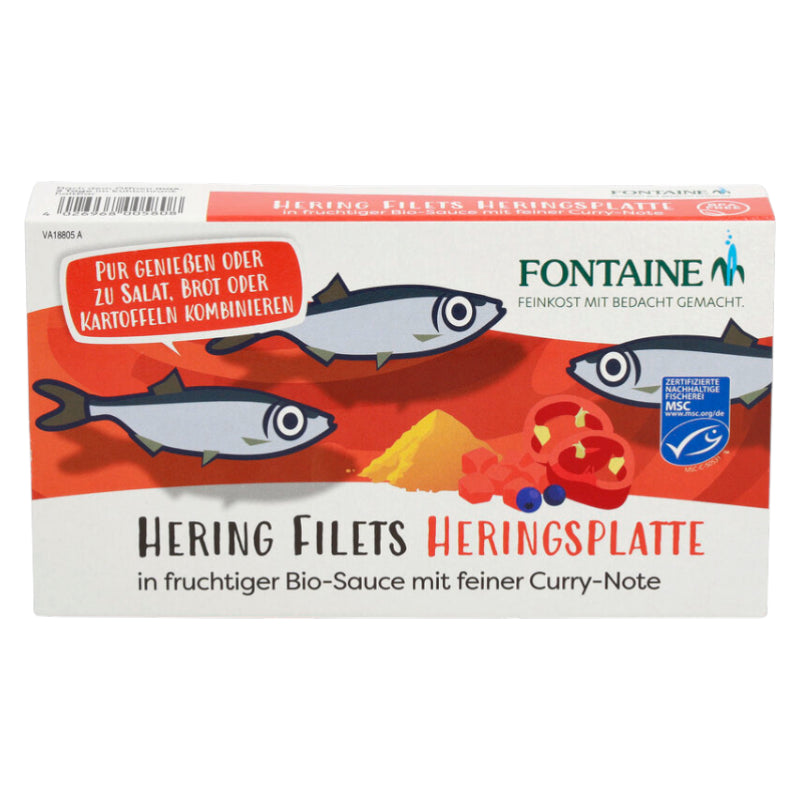 Fontaine - Filets de harengs à la crème & aux légumes 200g