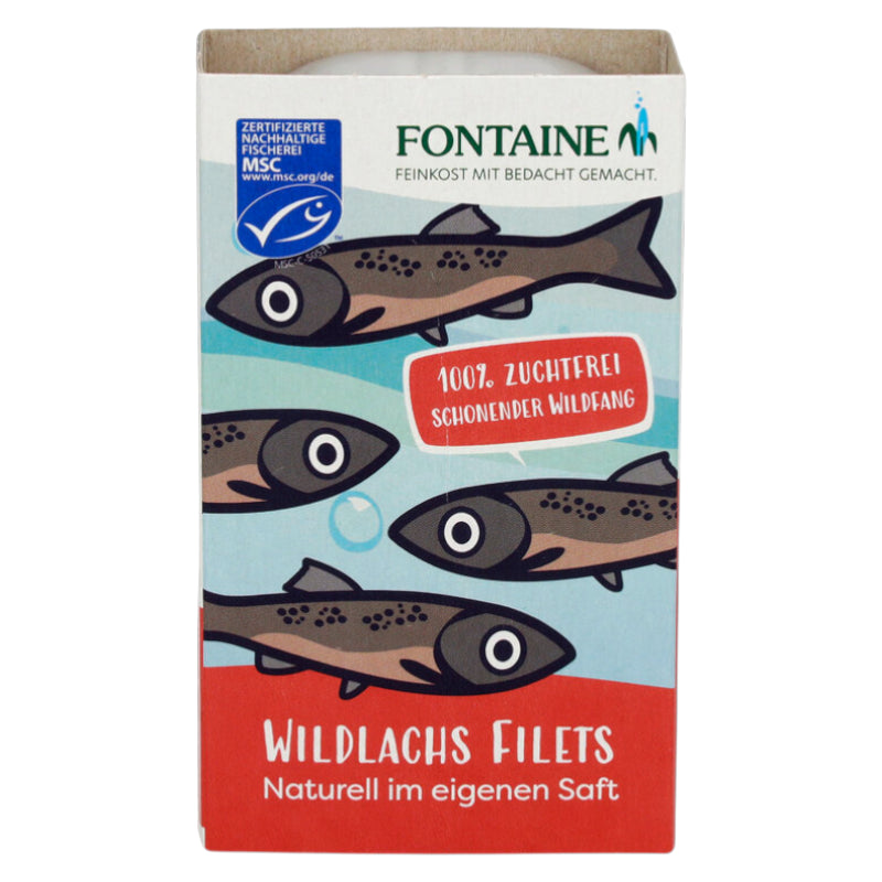 Fontaine - Filets de saumon sauvage au naturel 120g
