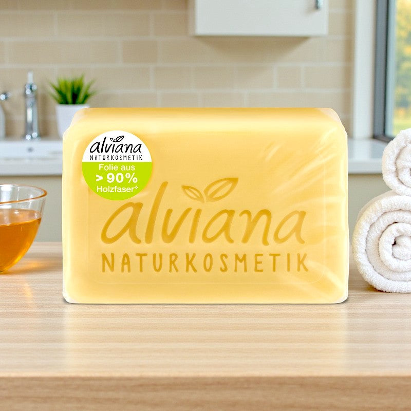 Alviana - Seife mit Pflanzenöl Milch & Honig 100g