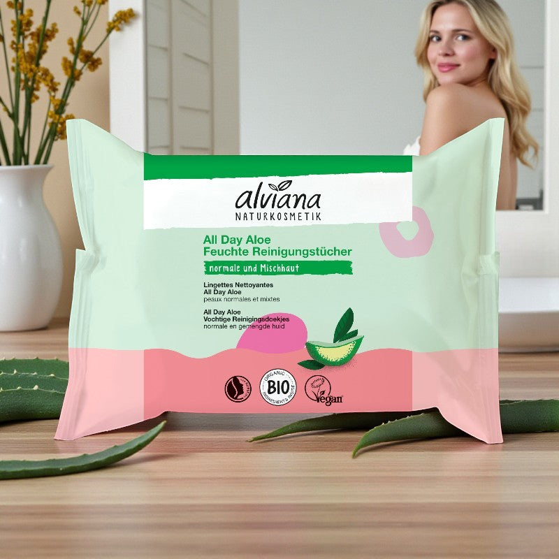Alviana - Reinigungstücher All Day Aloe Vera 25 pièces