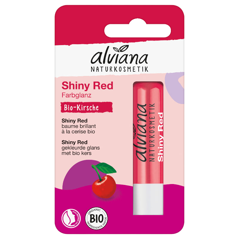 Alviana - Lippenbalsam Shiny Red Kirsche BIO 4,5g