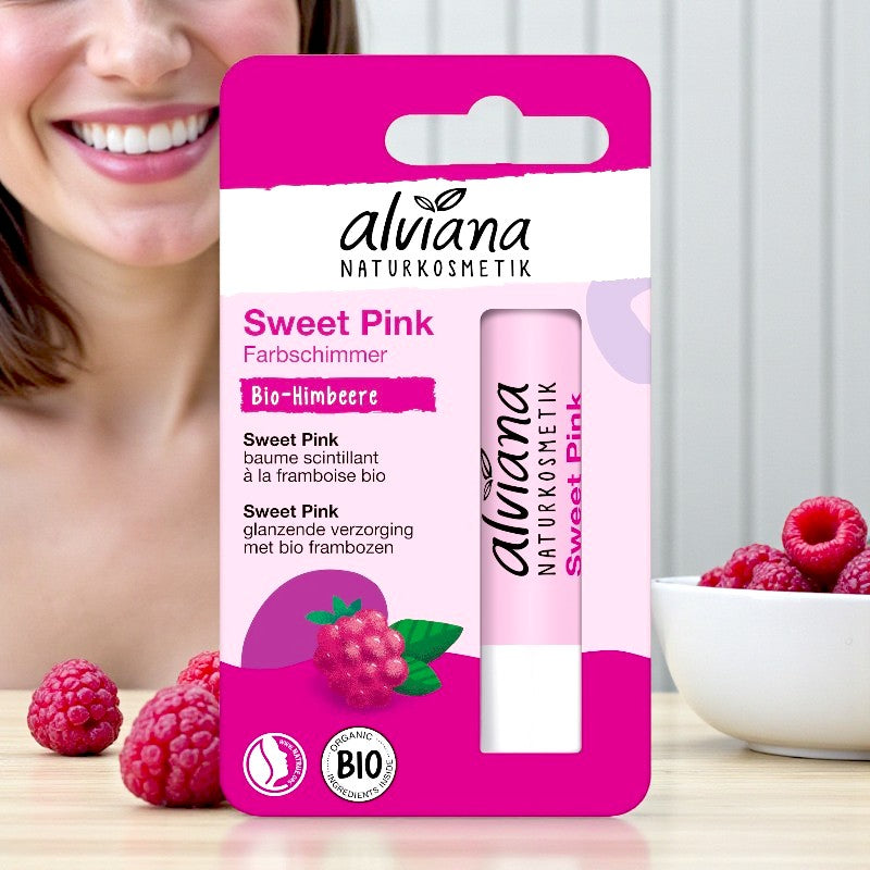 Alviana - Lippenbalsam Sweet Pink Himbeere BIO 4,5g