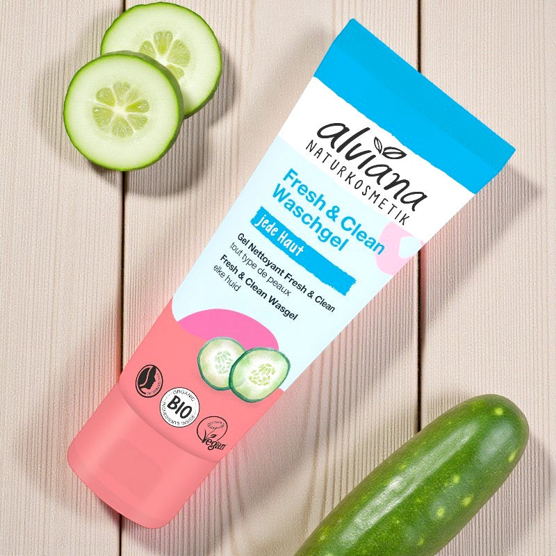 Alviana - Gel nettoyant fresh & clean concombre BIO 125ml