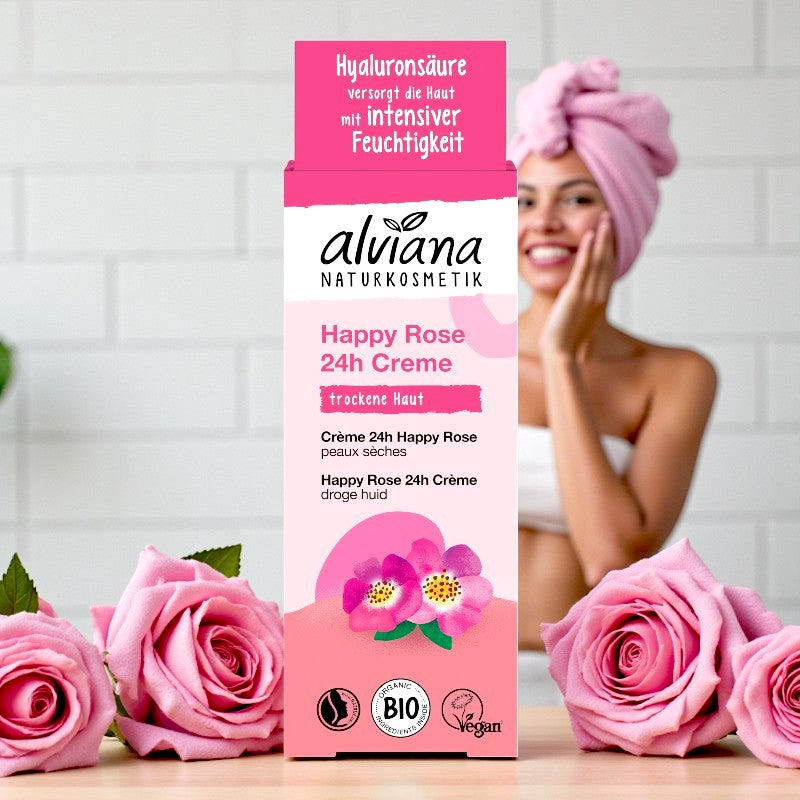 Alviana - Gesichtscreme 24h Happy Rose BIO 50ml