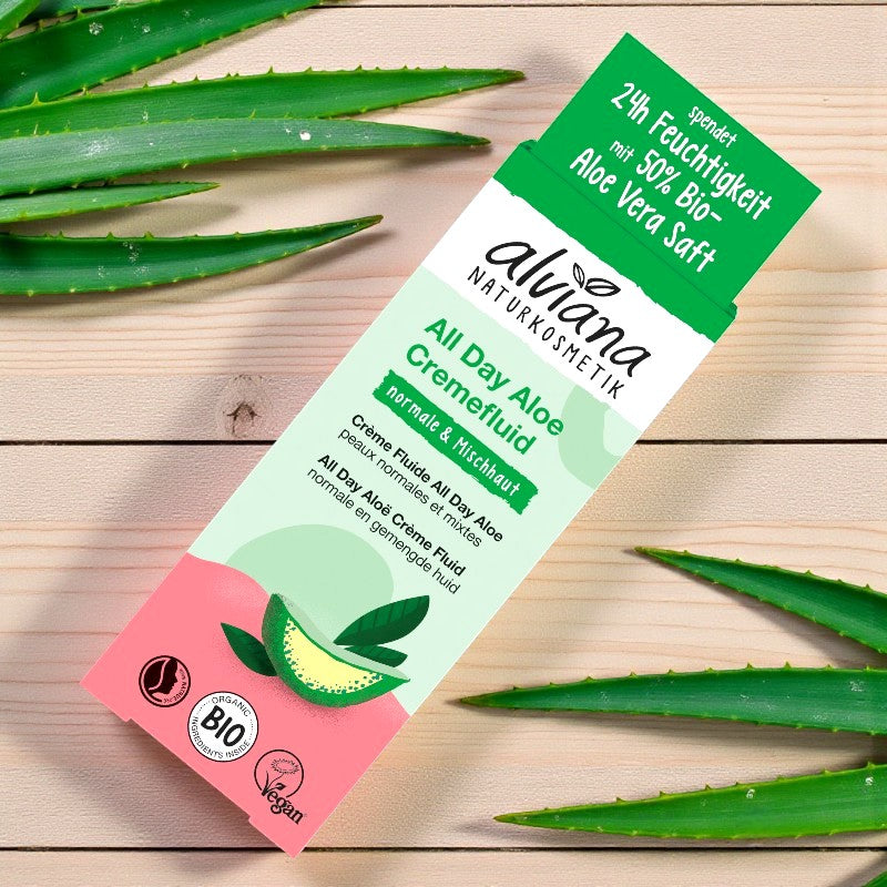 Alviana - Flüssige Gesichtscreme All Day Aloe Vera BIO 50ml