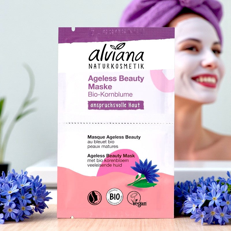 Alviana - Tuchmaske Ageless beauty Kornblume BIO 15ml