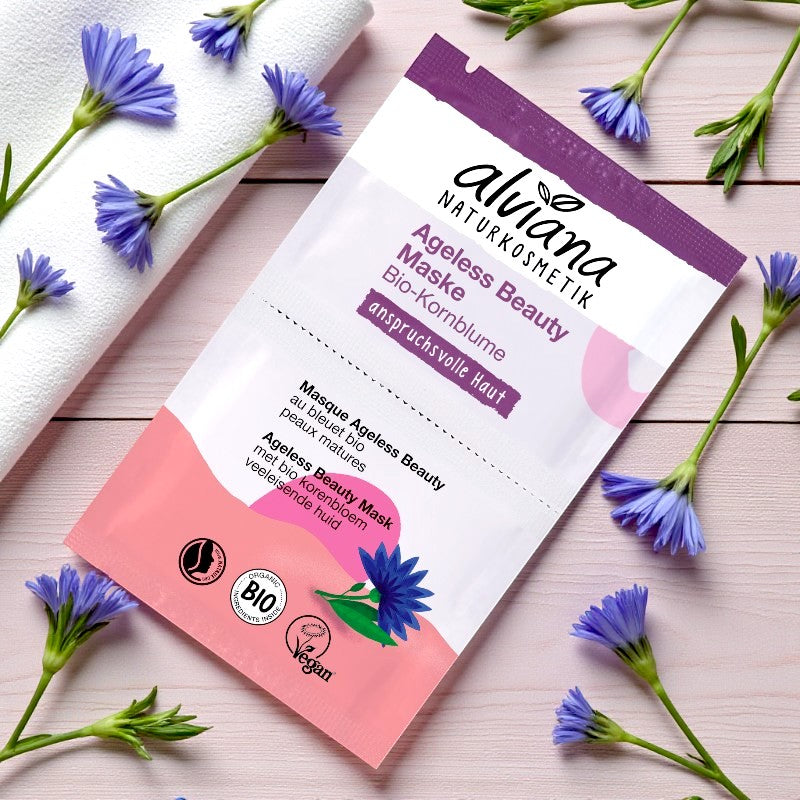 Alviana - Tuchmaske Ageless beauty Kornblume BIO 15ml