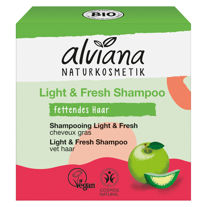 Alviana - Shampooing solide pomme & aloe vera 60g