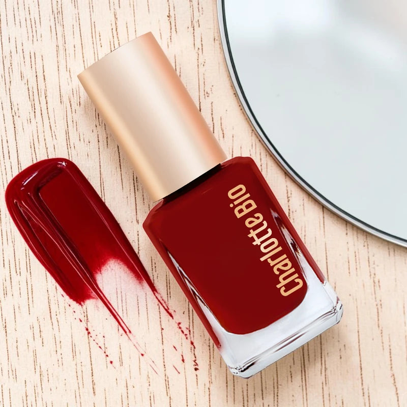 Charlotte Bio - Vernis à ongles bordeaux 10ml