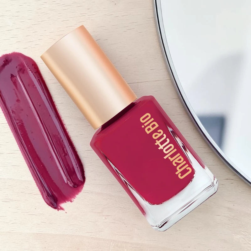 Charlotte Bio - Vernis à ongles framboise 10ml