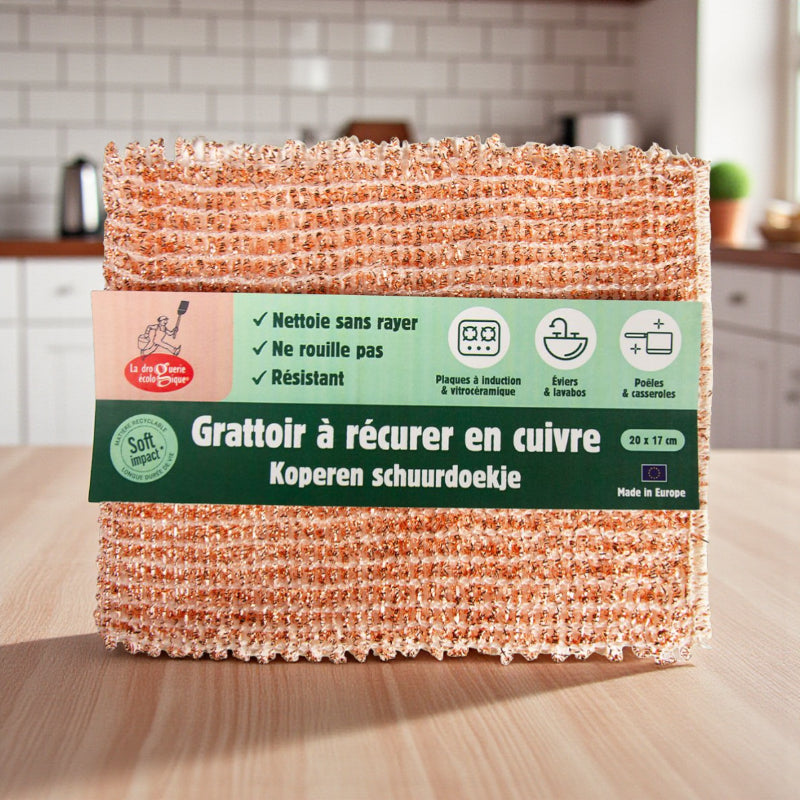 La Droguerie Écologique - Grattoir à récurer cuivre grand format