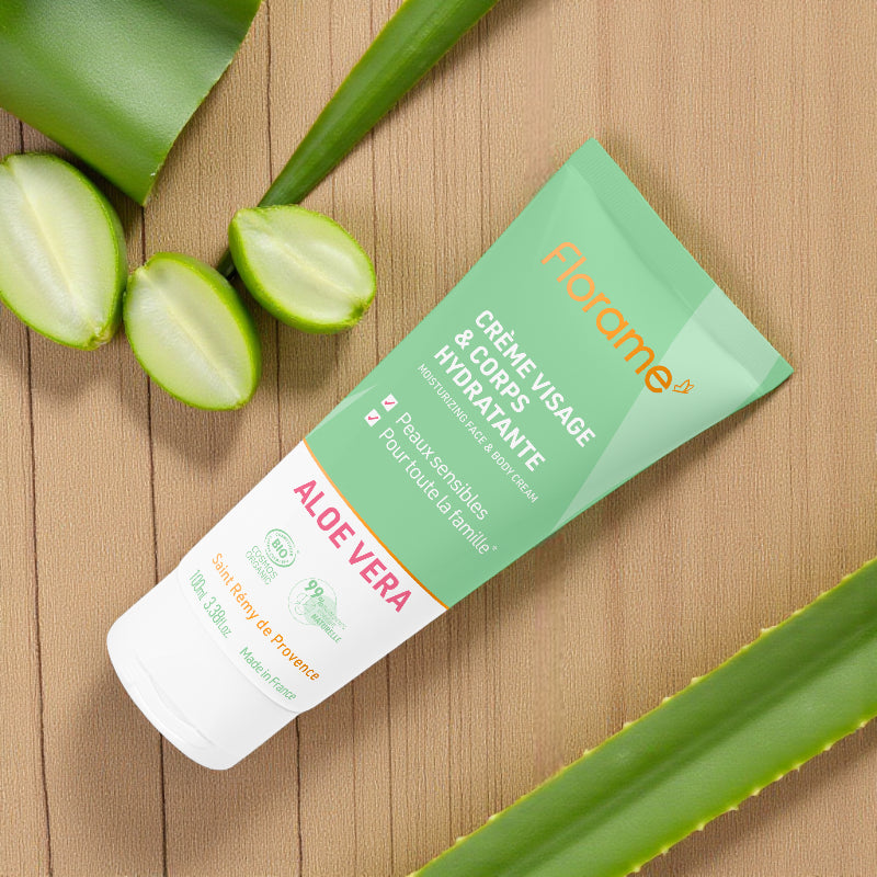 Florame - Crème visage & corps hydratante aloe vera BIO 100ml