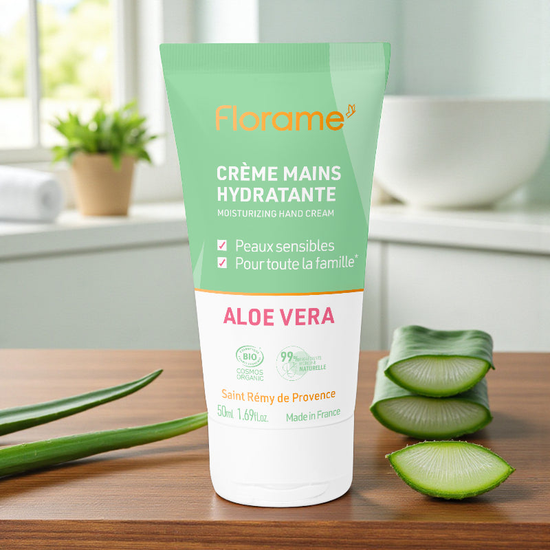 Florame - Feuchtigkeitsspendende Handcreme Aloe Vera BIO 50ml