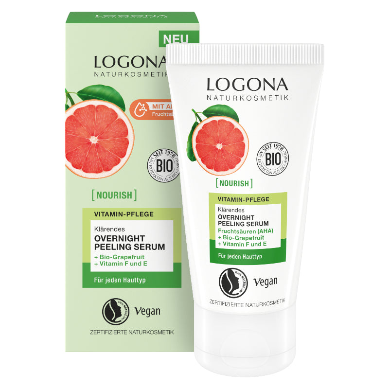 Logona - Sérum de nuit exfoliant BIO pamplemousse & vitamines 50ml