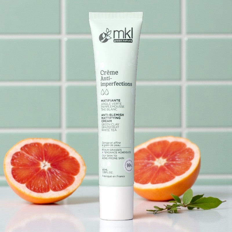 Anti-Unreinheiten-Creme grüner Tonerde BIO