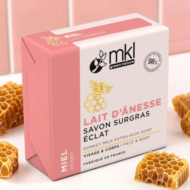 Savon surgras lait d'ânesse miel
