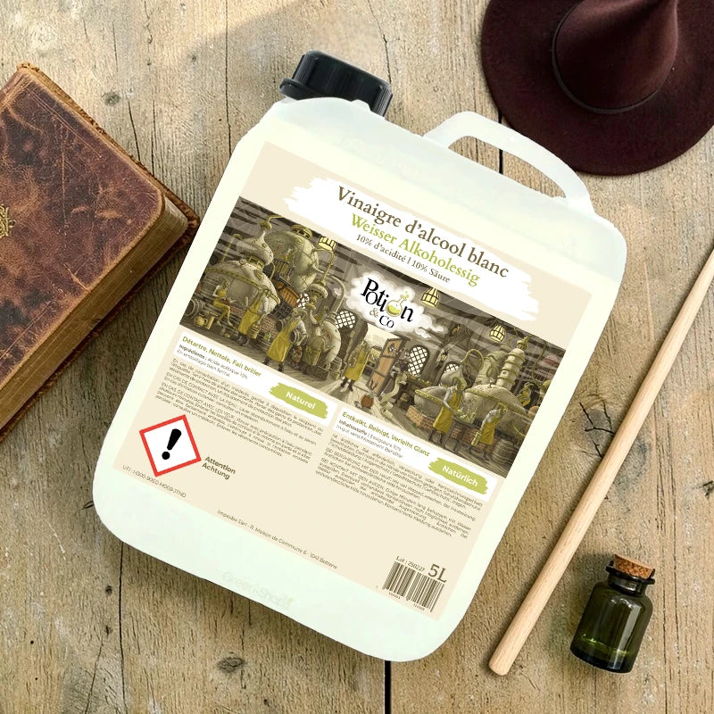 Vinaigre d'alcool blanc naturel 10° - 5 L - Potion & Co