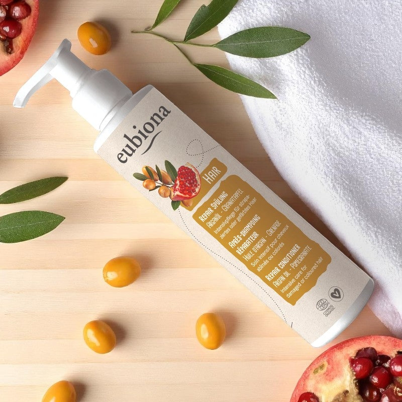 Eubiona - Après-shampooing réparateur BIO argan & grenade 200ml
