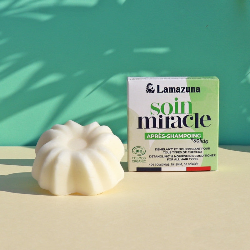 Lamazuna - Après-shampooing solide démêlant & nourrissant BIO karité 74ml