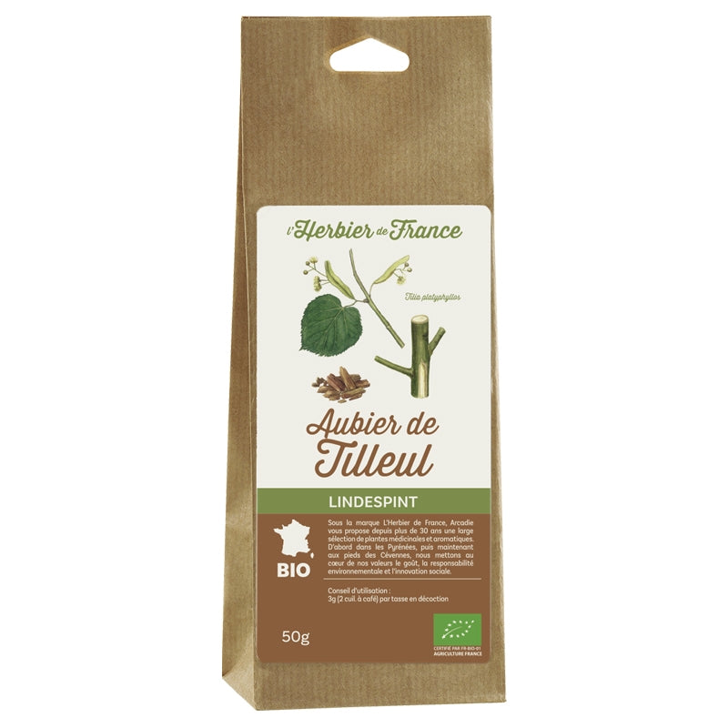 L'Herbier de France - Aubier de tilleul BIO 50g