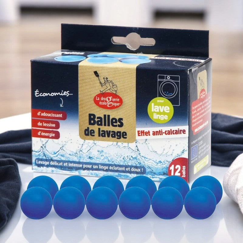 La Droguerie Écologique - Balles de lavage anti-calcaire 12 pièces