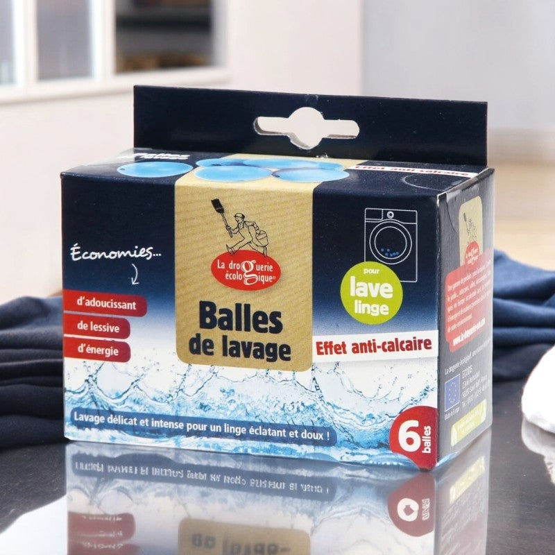 La Droguerie Écologique - Balles de lavage anti-calcaire 6 pièces