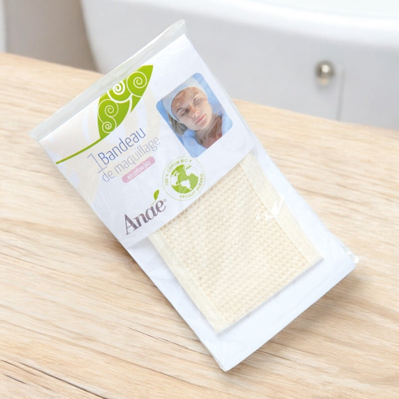 Anaé - Bandeau de maquillage lavable en coton BIO