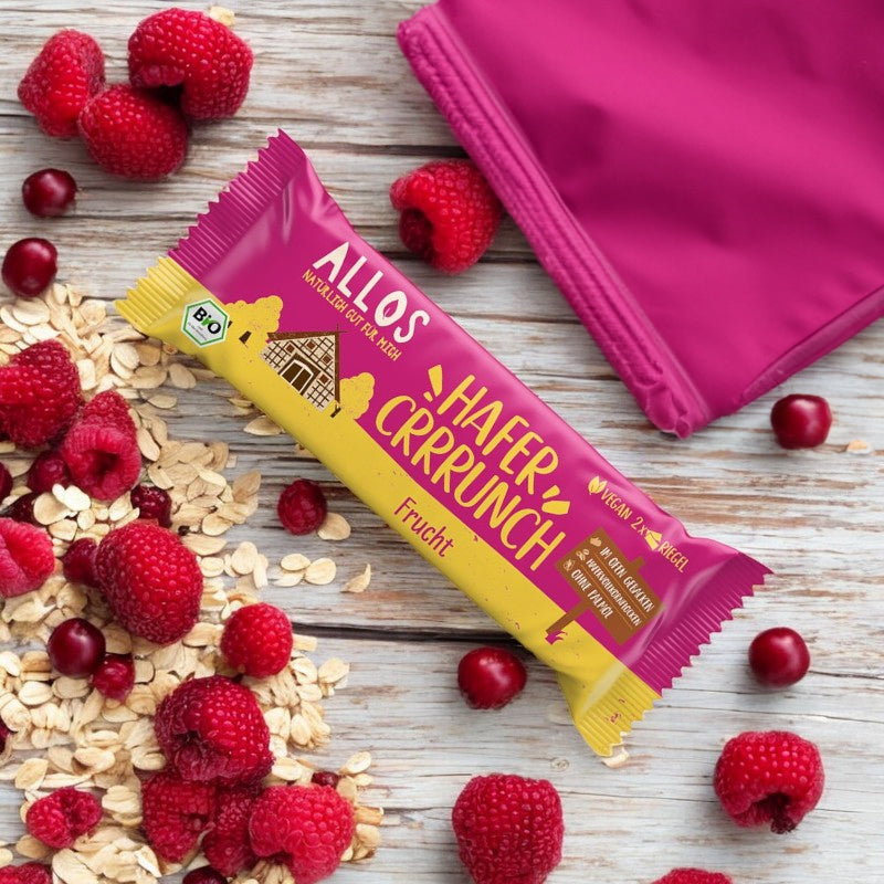 Allos - Barre croustillante d'avoine aux fruits BIO 50g