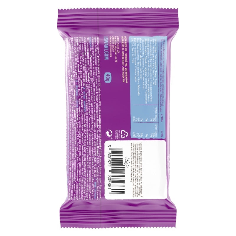 Iswari - Barre d'avoine protéinée amande & noix de cajou BIO 40g
