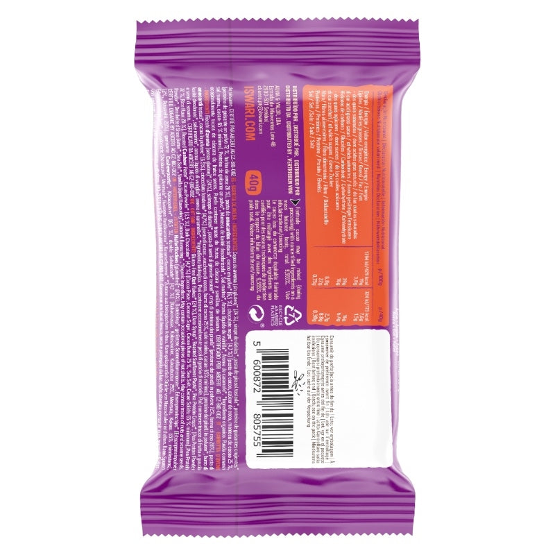 Iswari - Barre d'avoine protéinée chocolate fudge BIO 40g