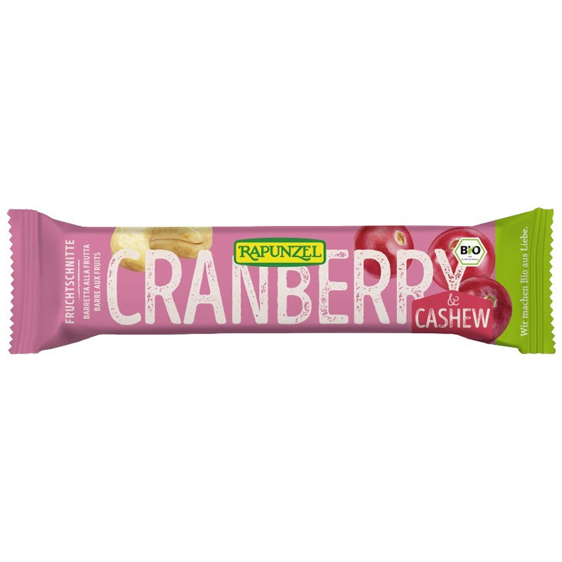 Barre énergétique cranberry & cajou BIO