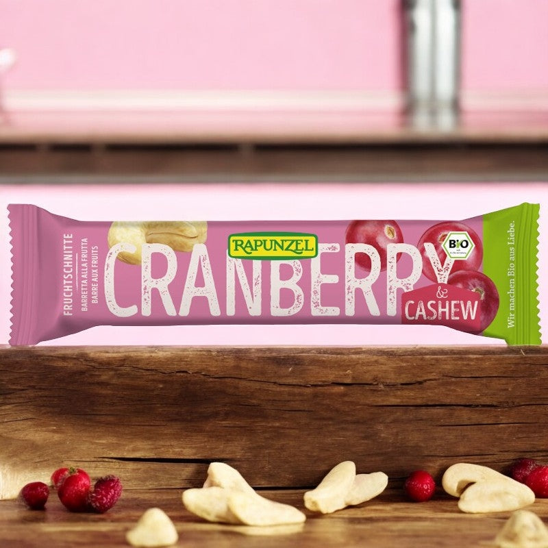 Barre énergétique cranberry & cajou BIO