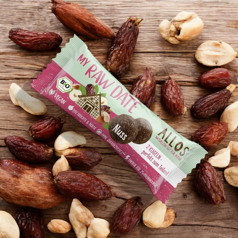 Allos - Barres aux dattes et noix de cajou BIO 32g