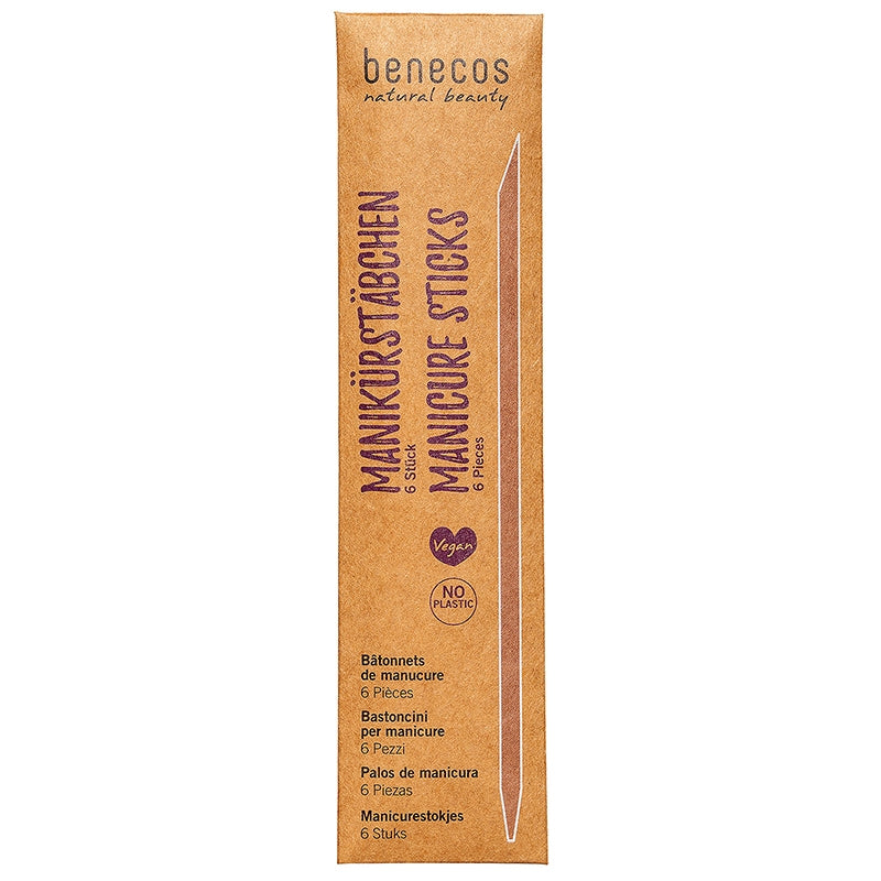 Benecos - Bâtonnets de manucure 6 pièces