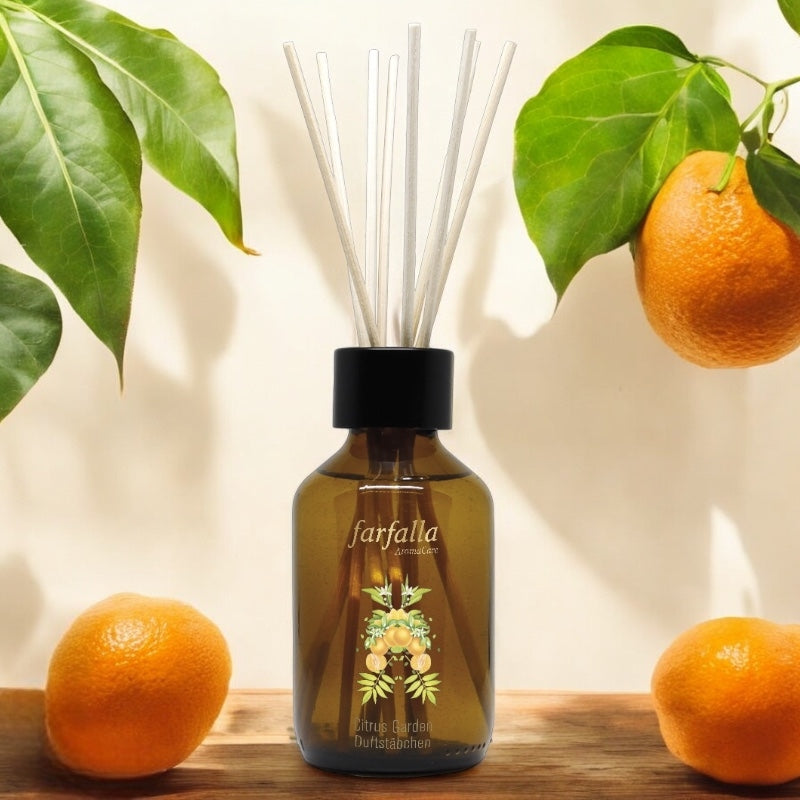 Farfalla - Bâtonnets parfumés rafraîchissant Citrus Garden 150ml