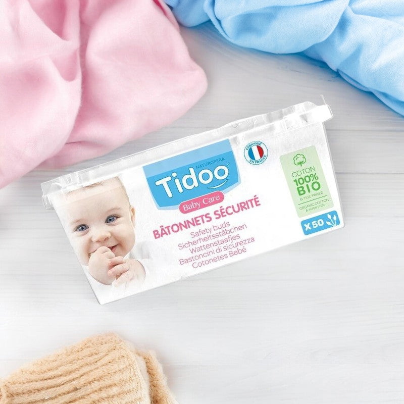 Bâtonnets sécurité bébé en coton BIO