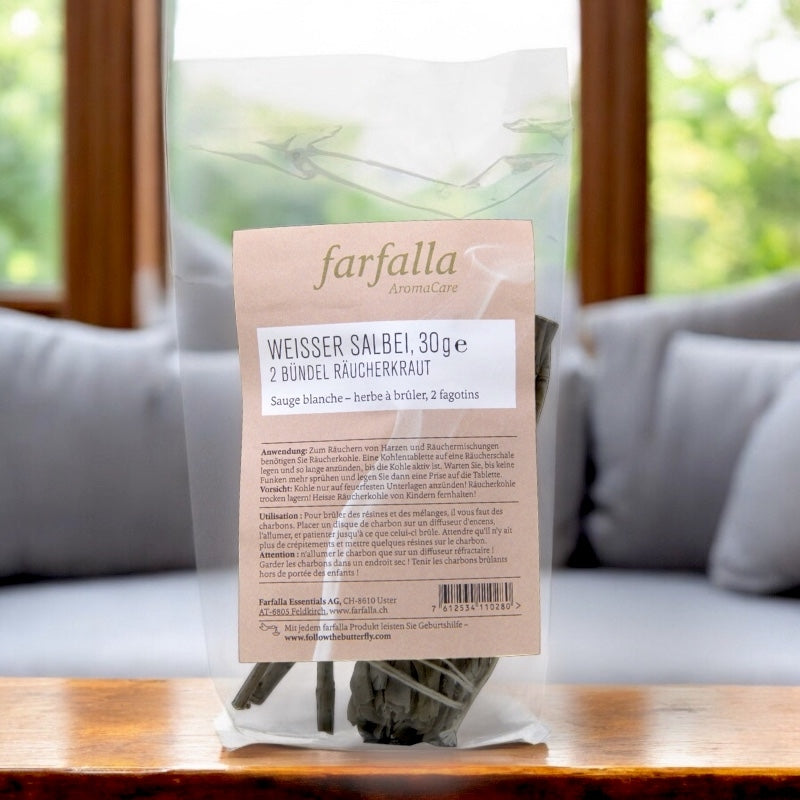 Farfalla - Bâtons de Sauge blanche à brûler 2x15g
