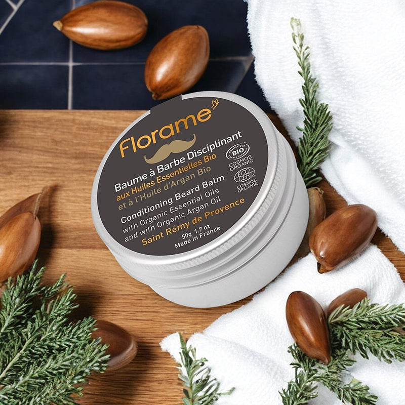 Florame - Disziplinierender Bartbalsam für Männer Zeder & Argan BIO 50g