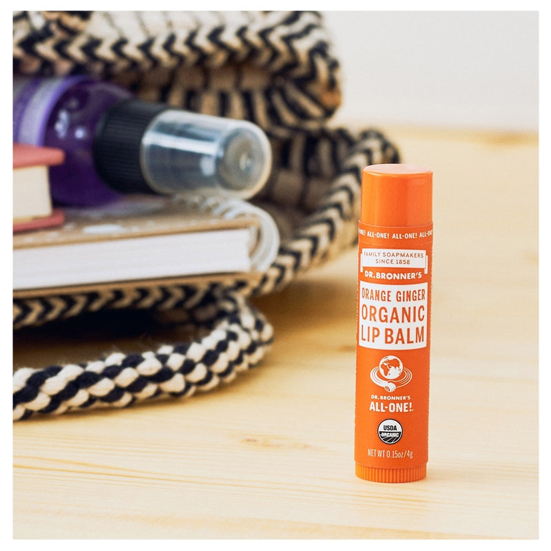 Dr. Bronner's - Baume à lèvres BIO orange & gingembre 4g