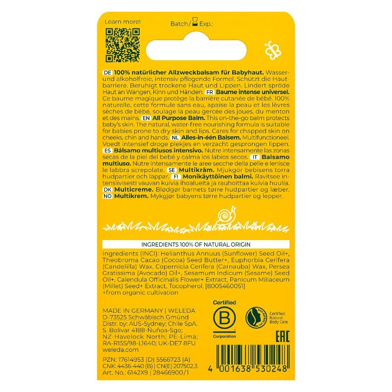 Baume bébé intense universel calendula BIO