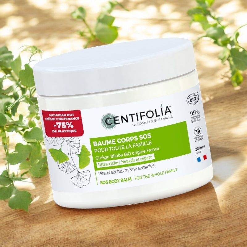 Centifolia - Baume corps SOS famille BIO ginkgo biloba 200ml