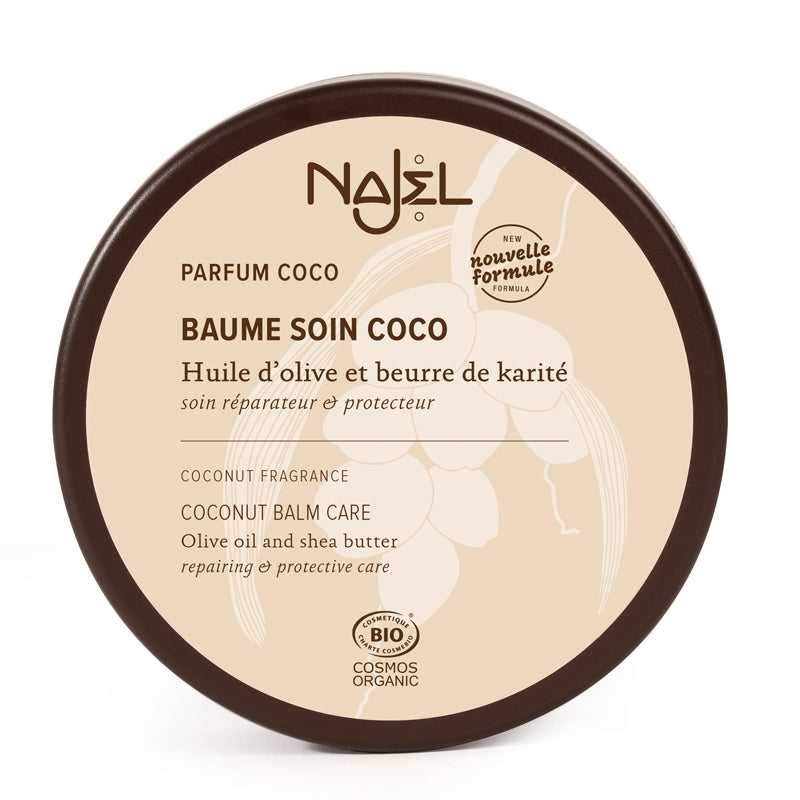 Baume soin réparateur & protecteur BIO - olive & karité - parfum coco