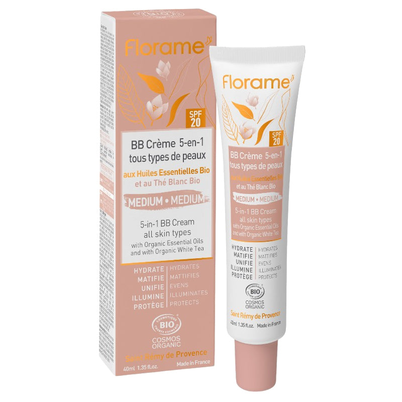 Florame - BB Cream 5-in-1 Medium LSF 20 Weißer Tee BIO 40ml